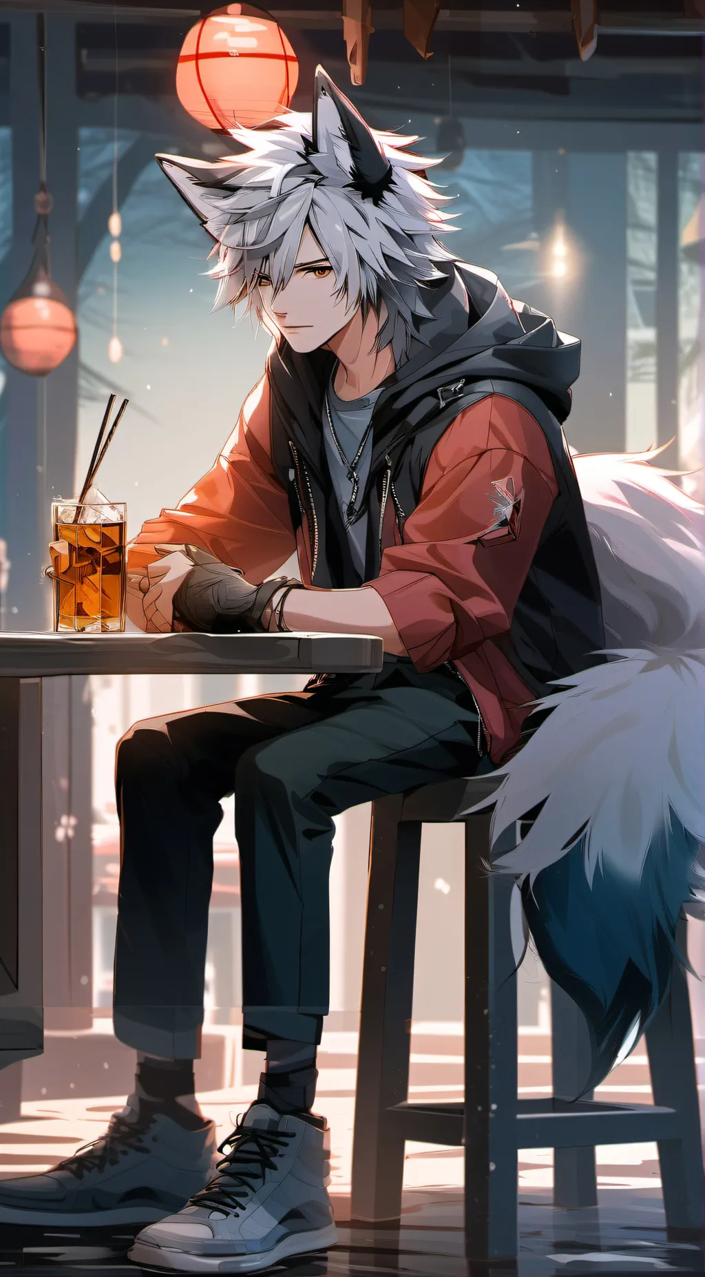 ai character: Lincoln  background