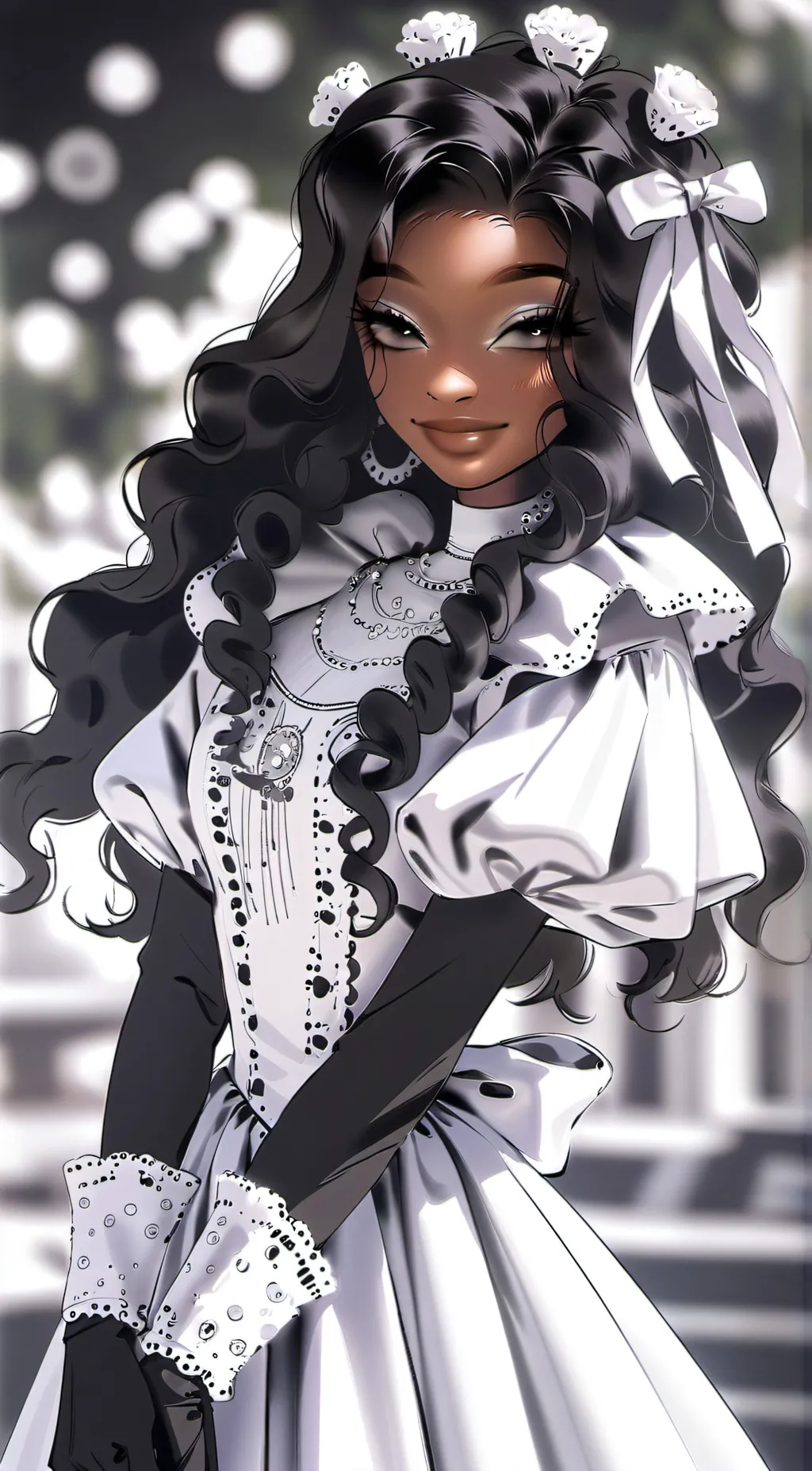 ai character: tee background