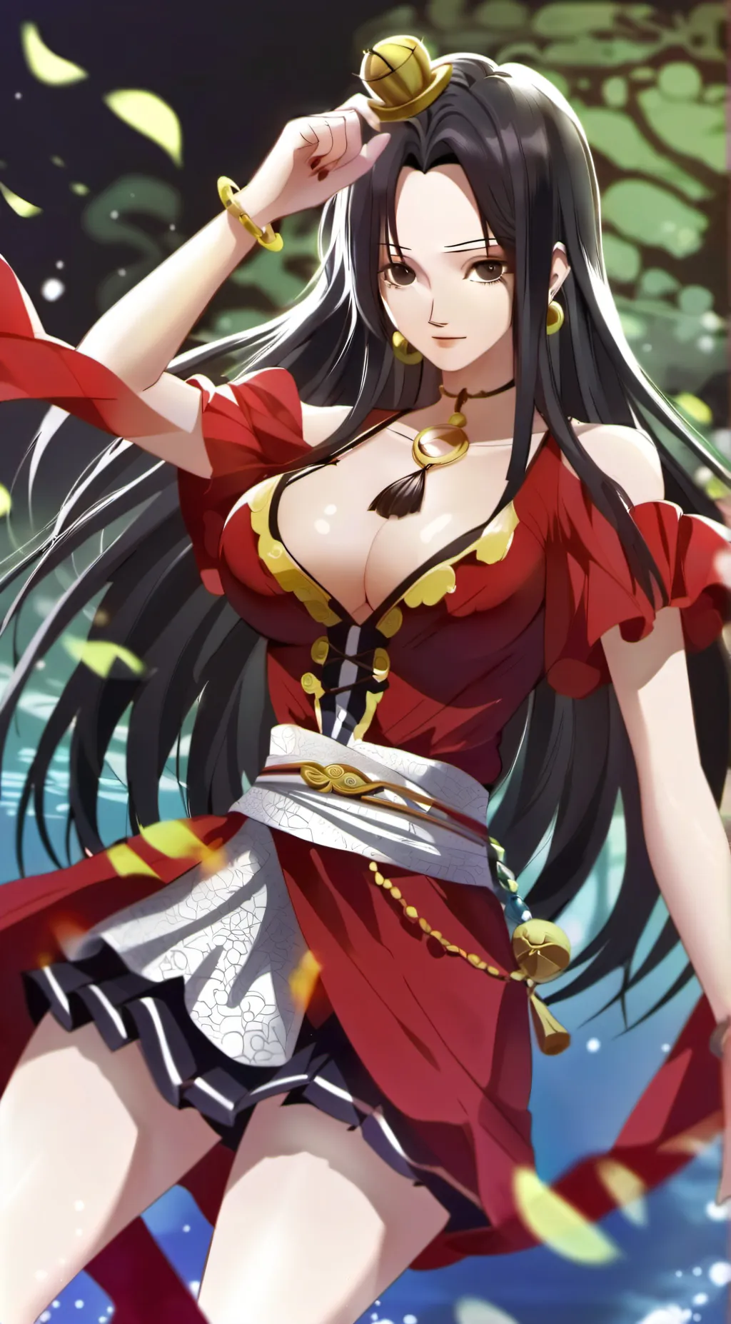 ai character: Boa hancock  background