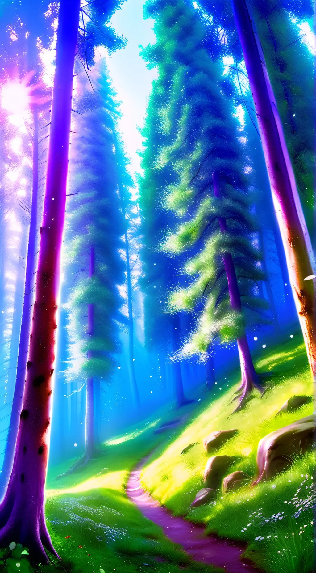 ai character: Magic forest rp! background