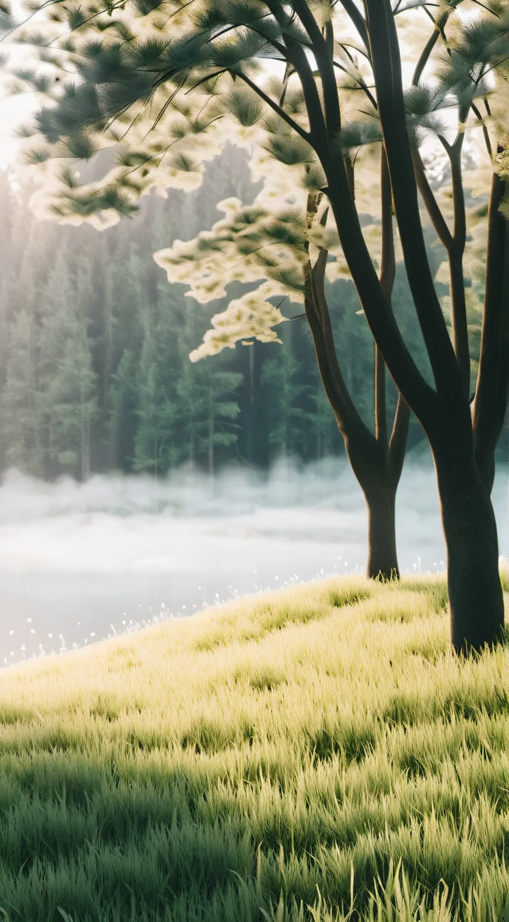 ai character: Grass background