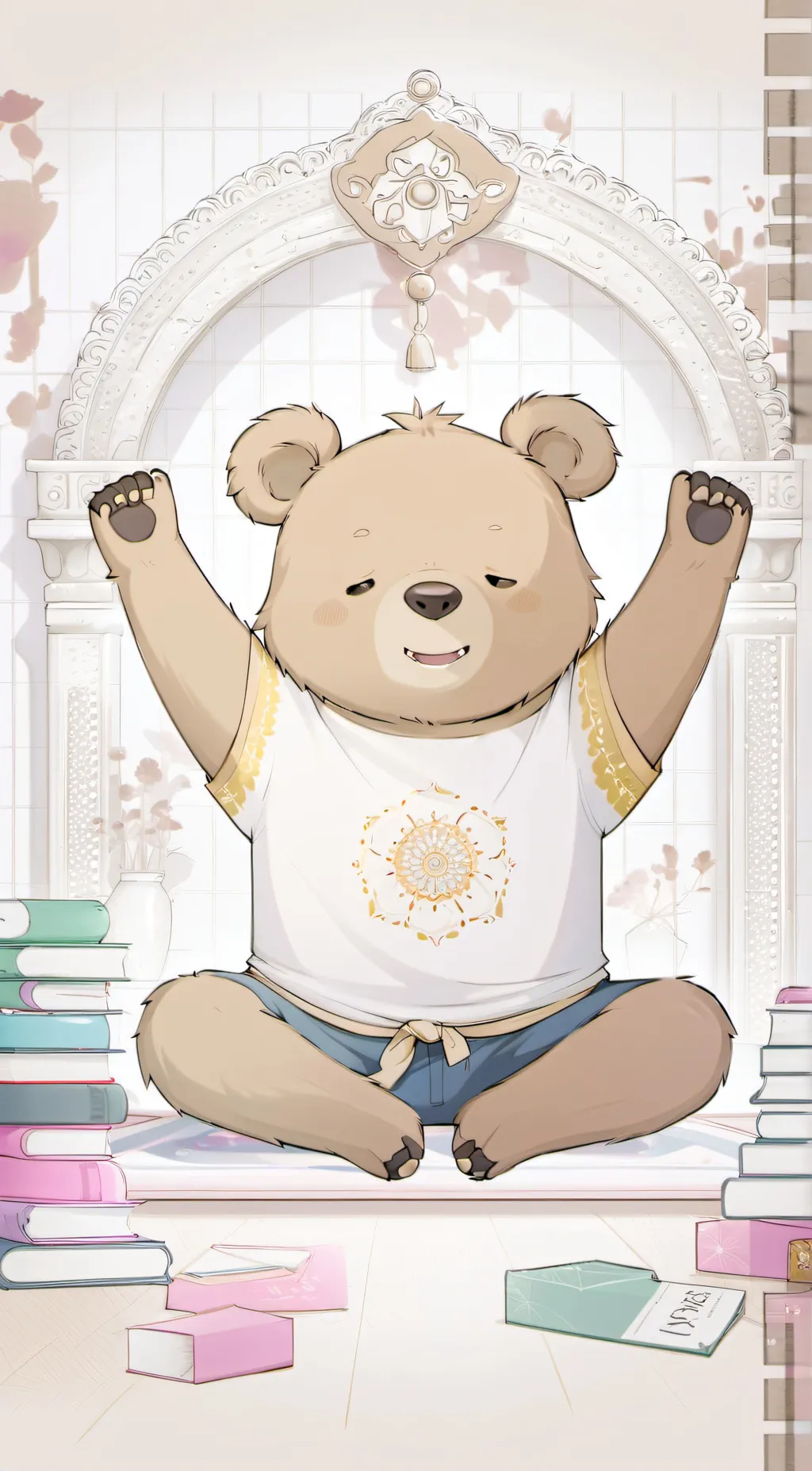 ai character: your bear yoga background