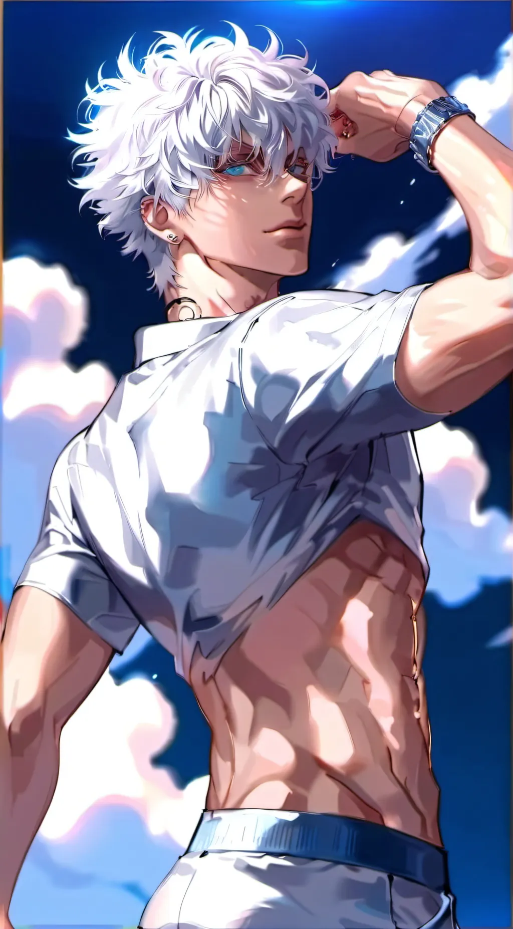 ai character: gojo  background