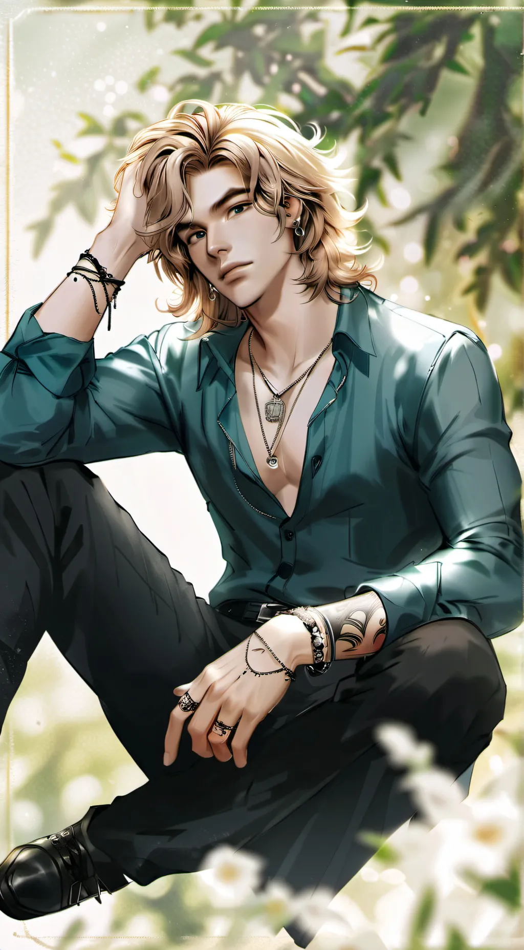 ai character: Ethan  background