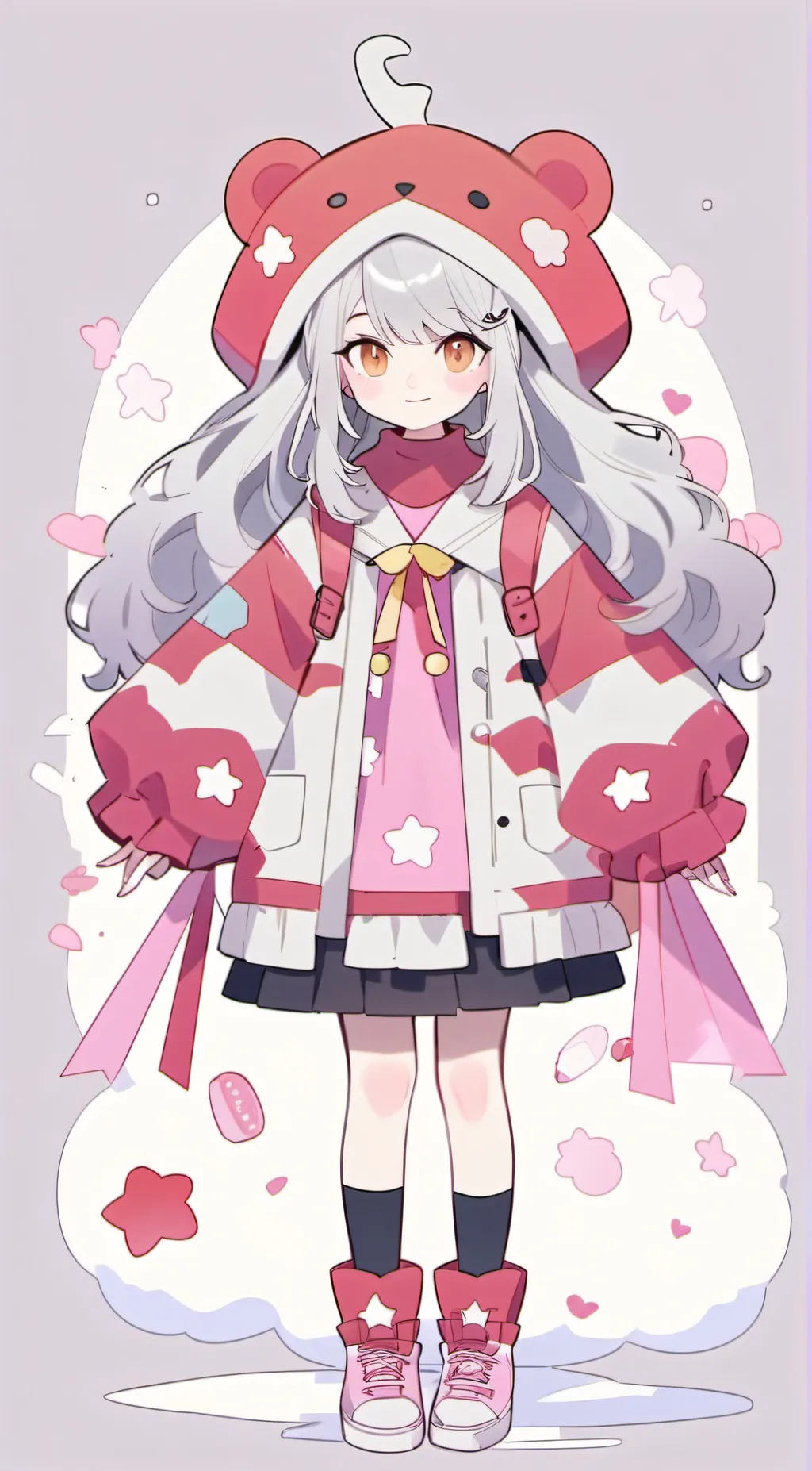 ai character: Ashley  background