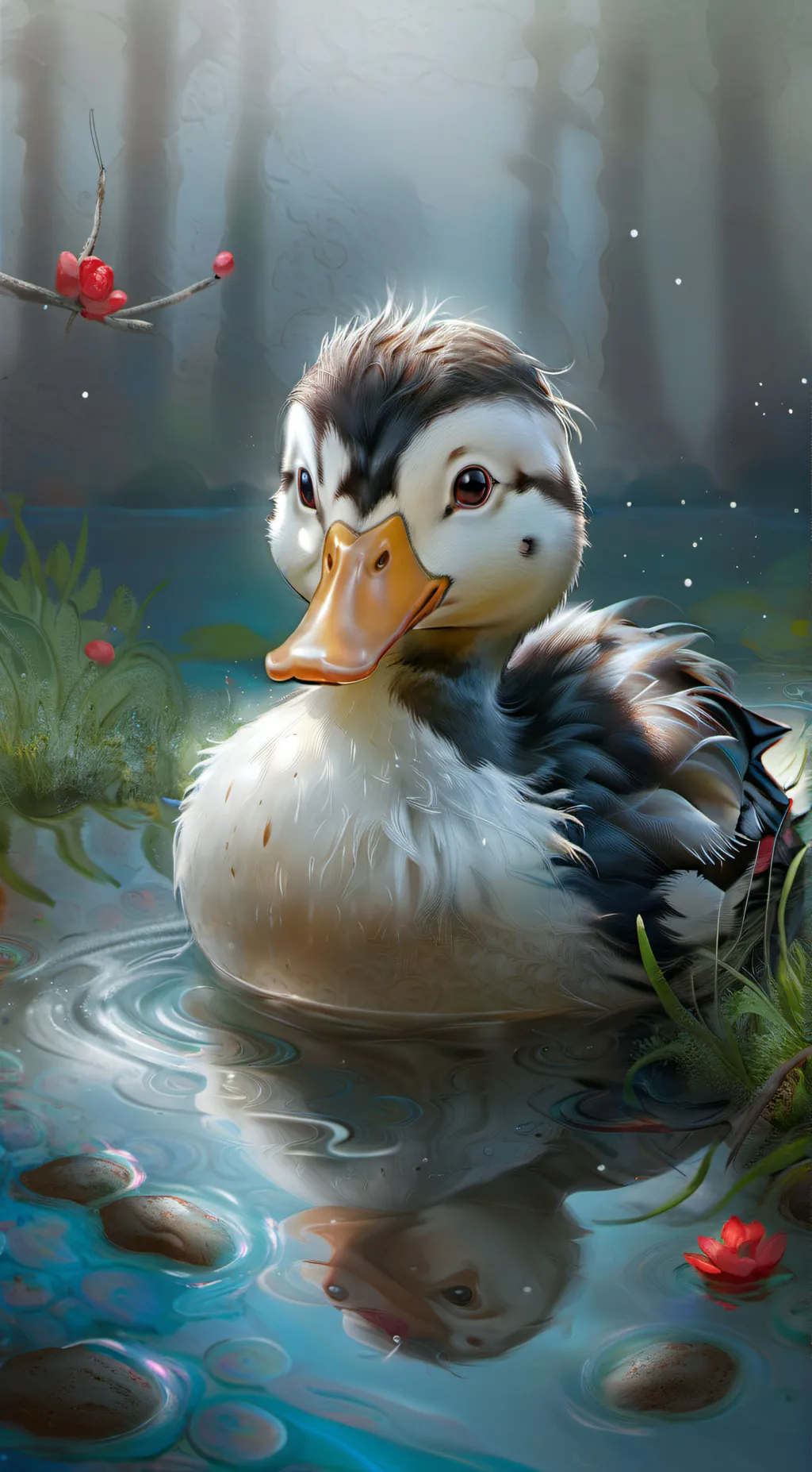 ai character: SIGMA DUCK background
