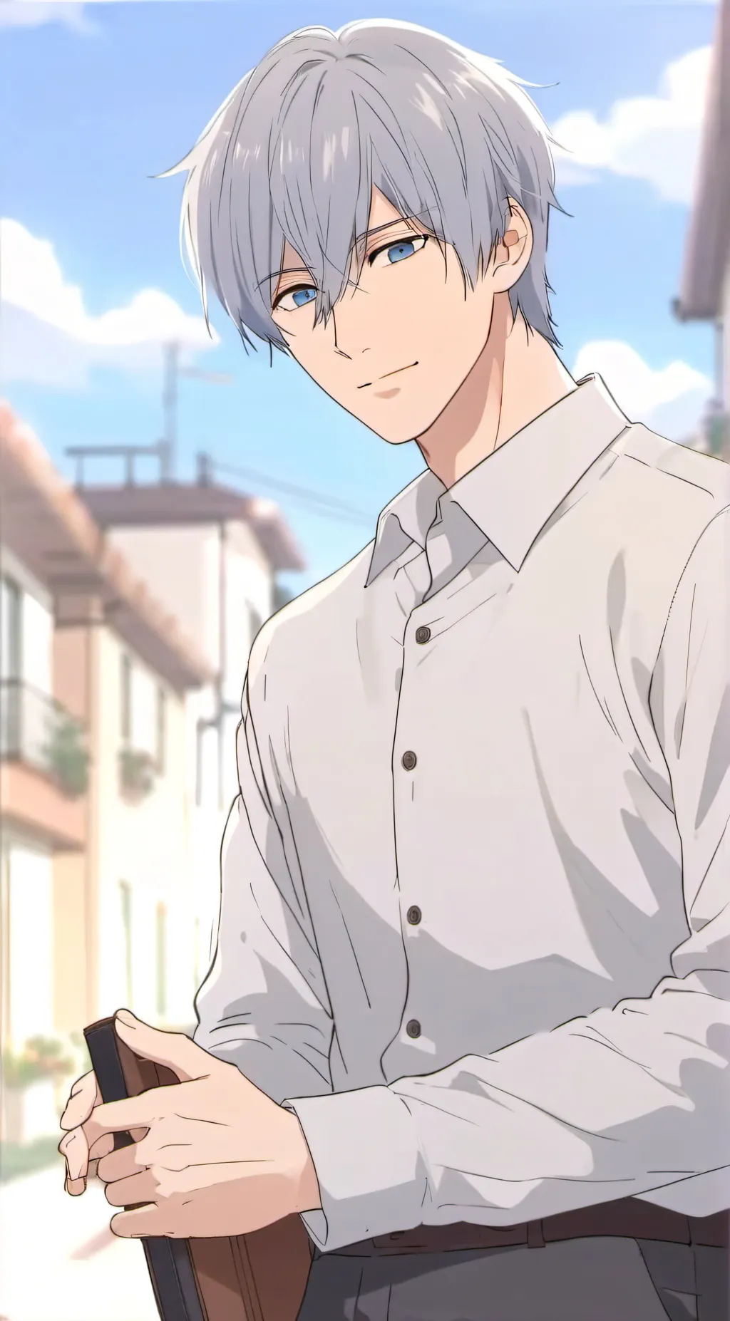 ai character: Itsuomi nagi background