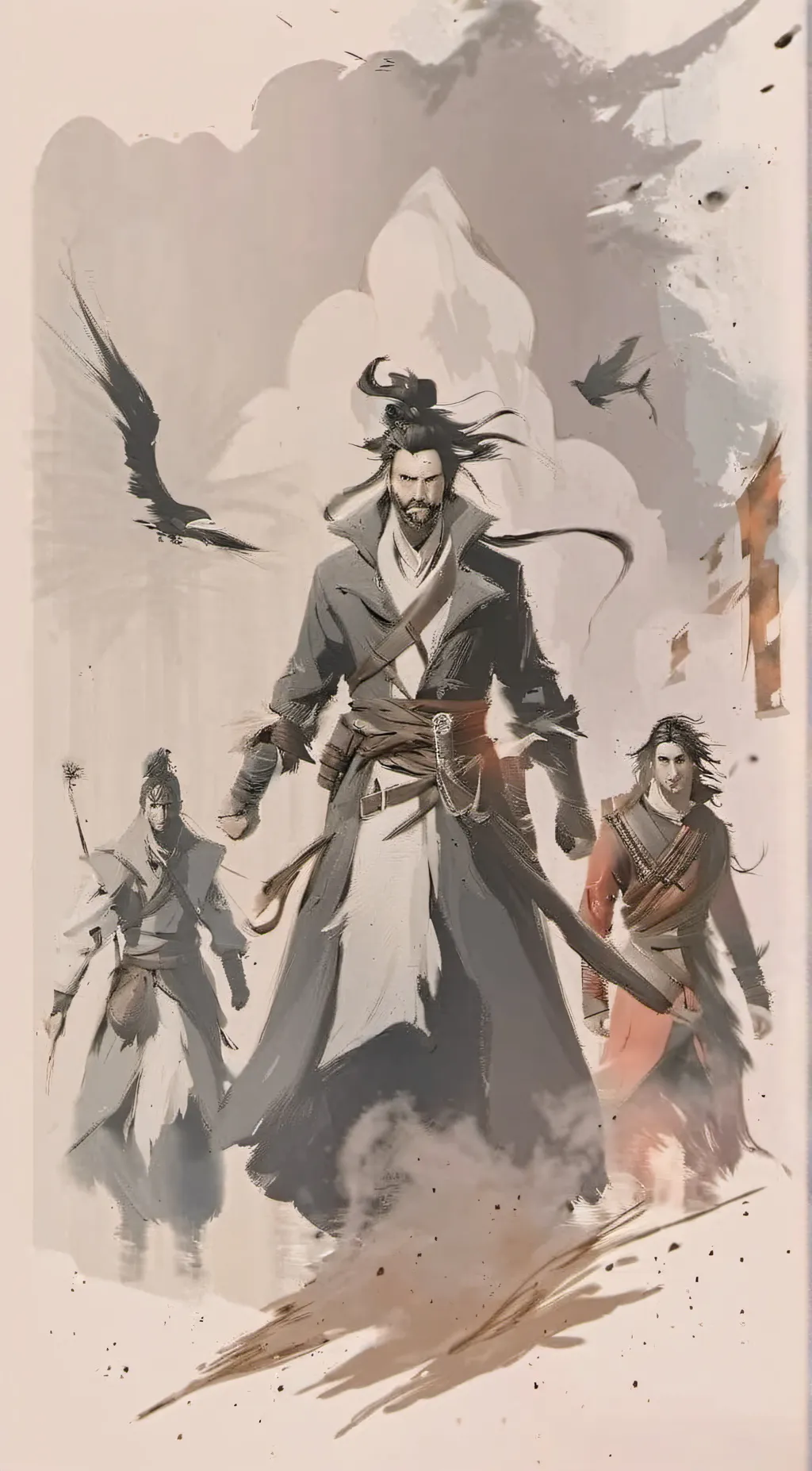 ai character: hashira  background