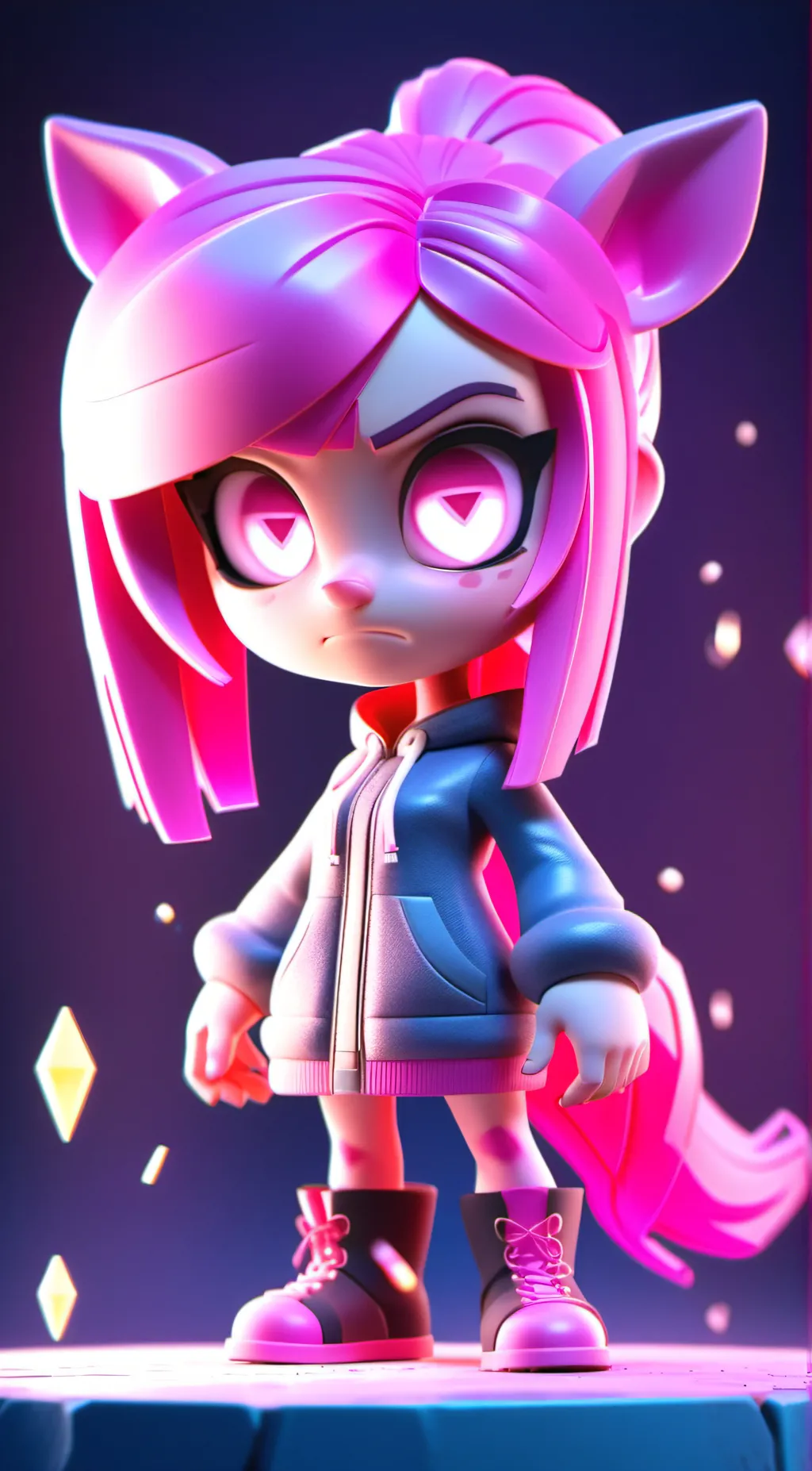 ai character: COOKIE INFECT MLP. background