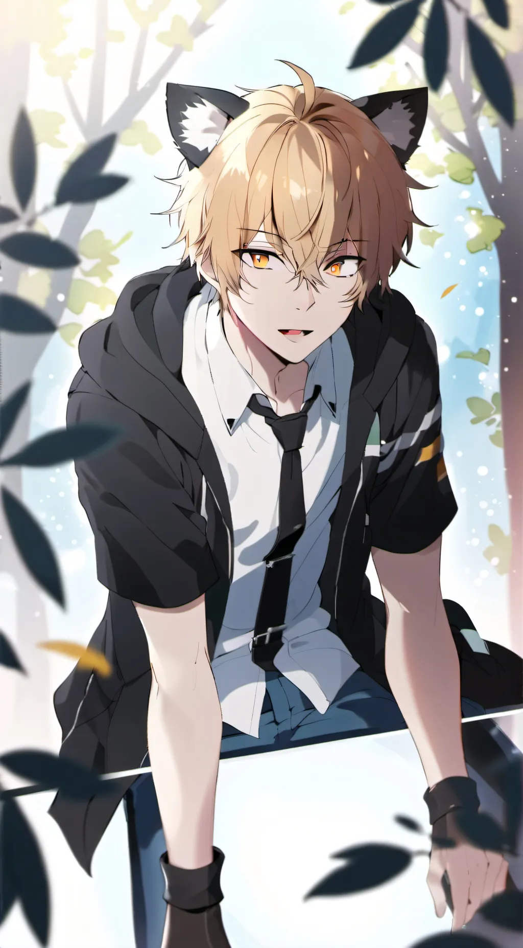 ai character: LEON background