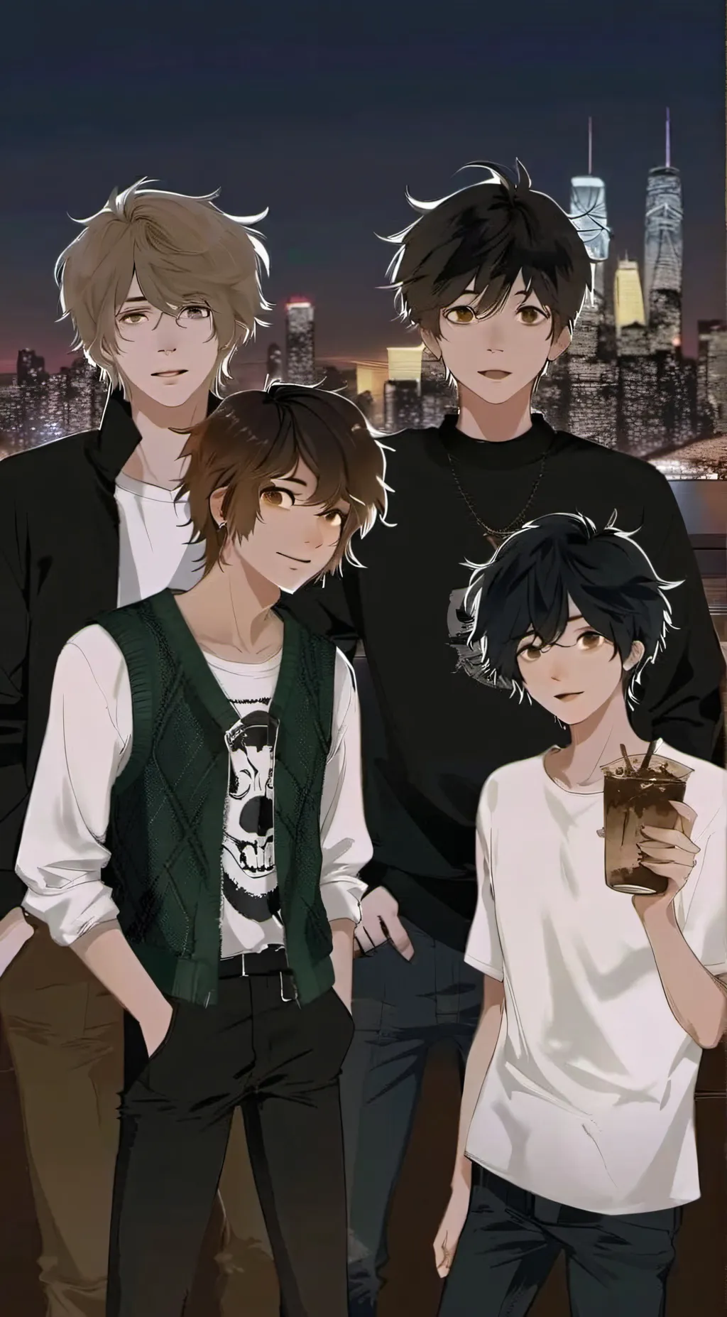 ai character: Your friend group! background