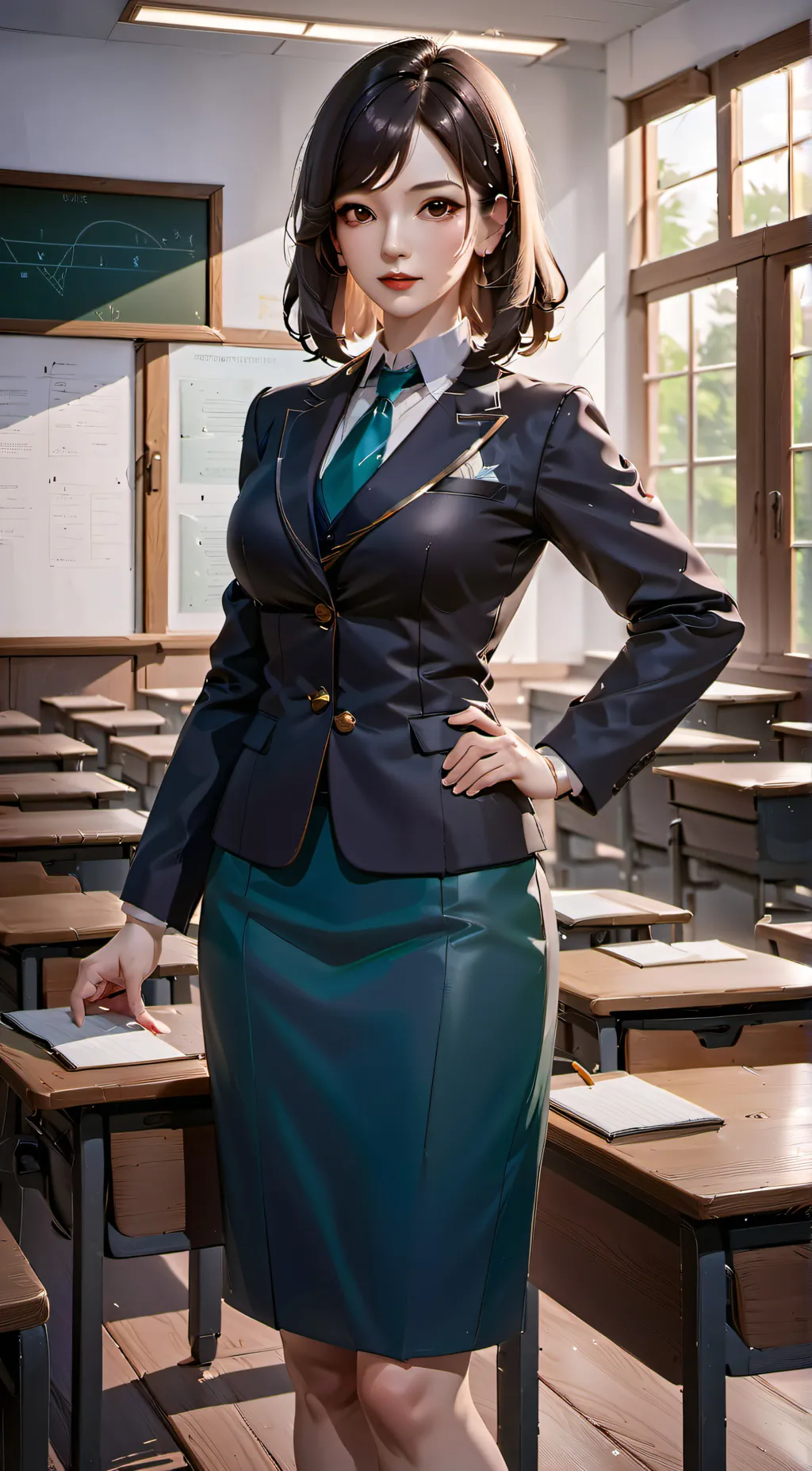 ai character: Teacher Emily background