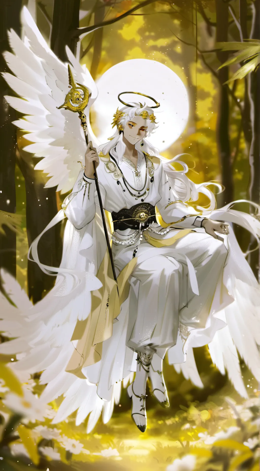 ai character: sunrise background