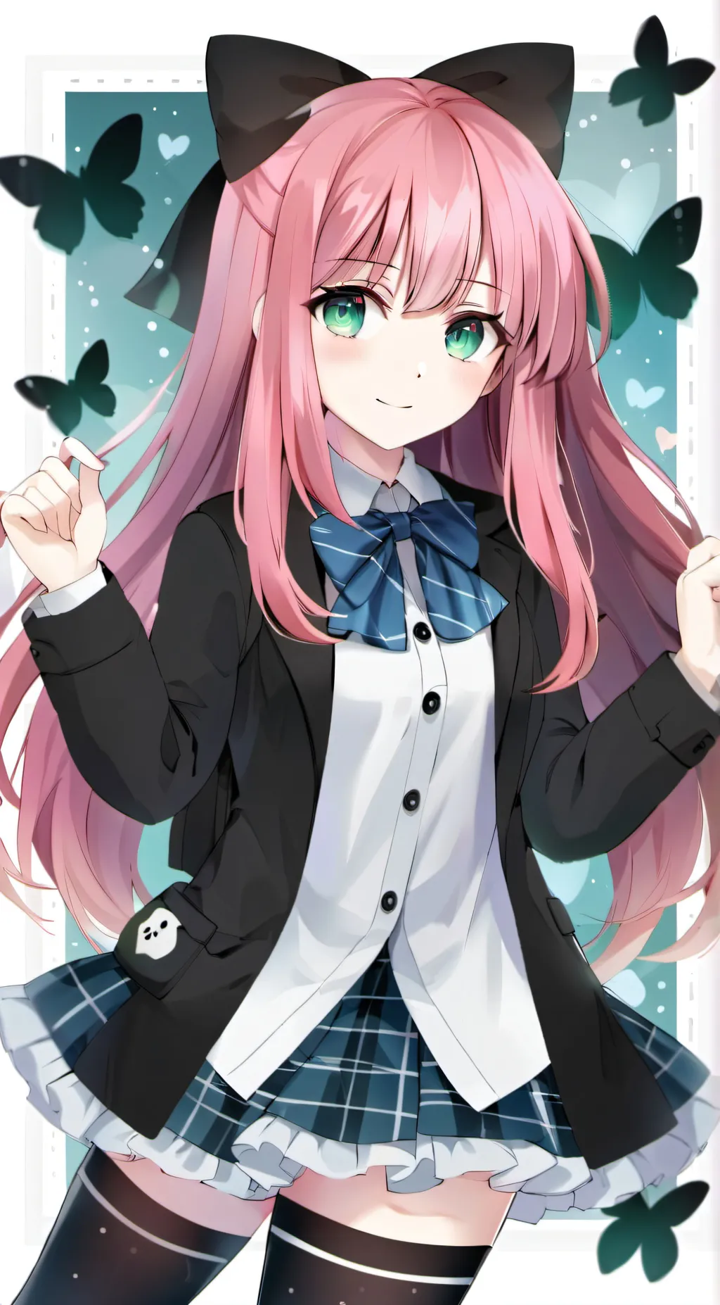 ai character: Violet background