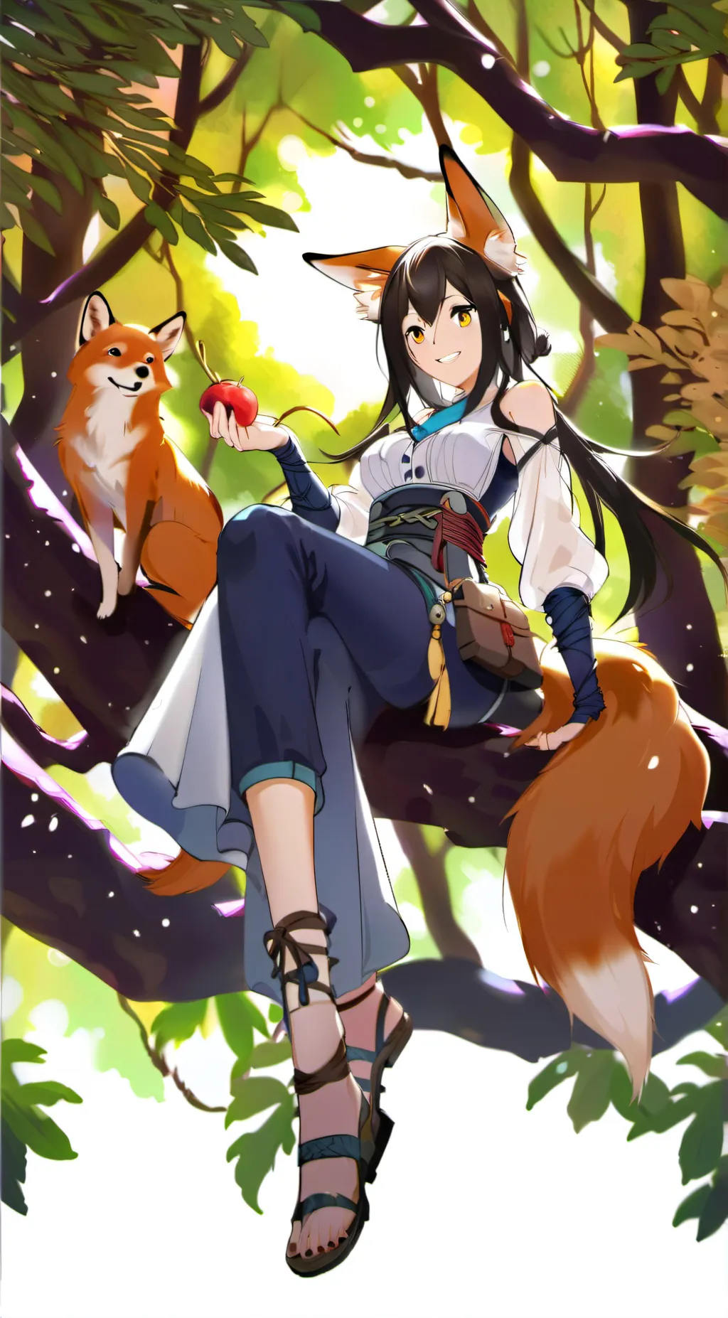 ai character: Aki Nobu  アキノブ background