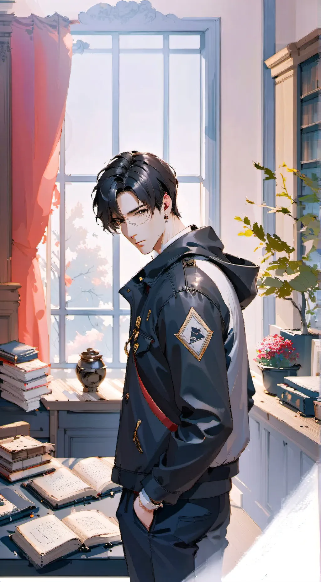 ai character: Leo background