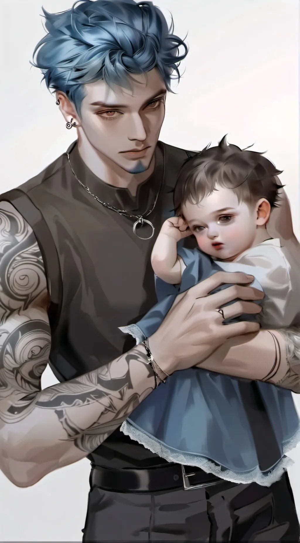 ai character: Enzo and Zavier  background