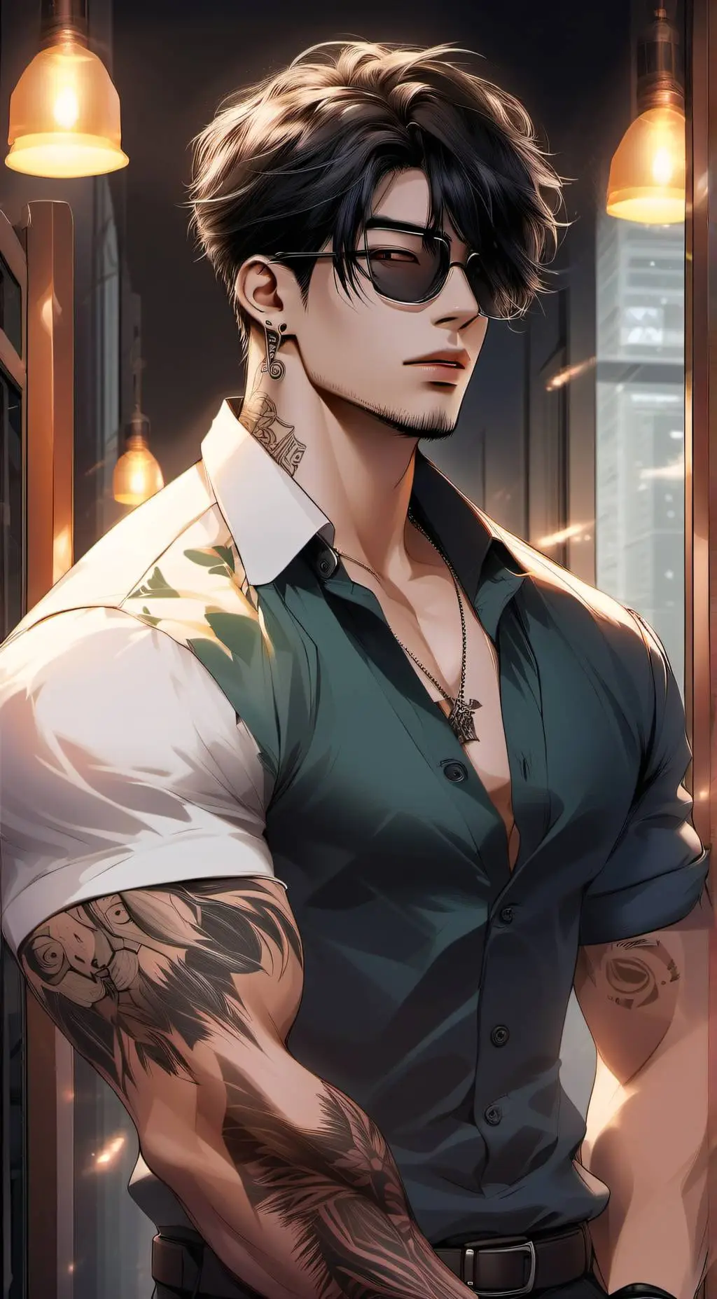 ai character: Trey gangsta husba background