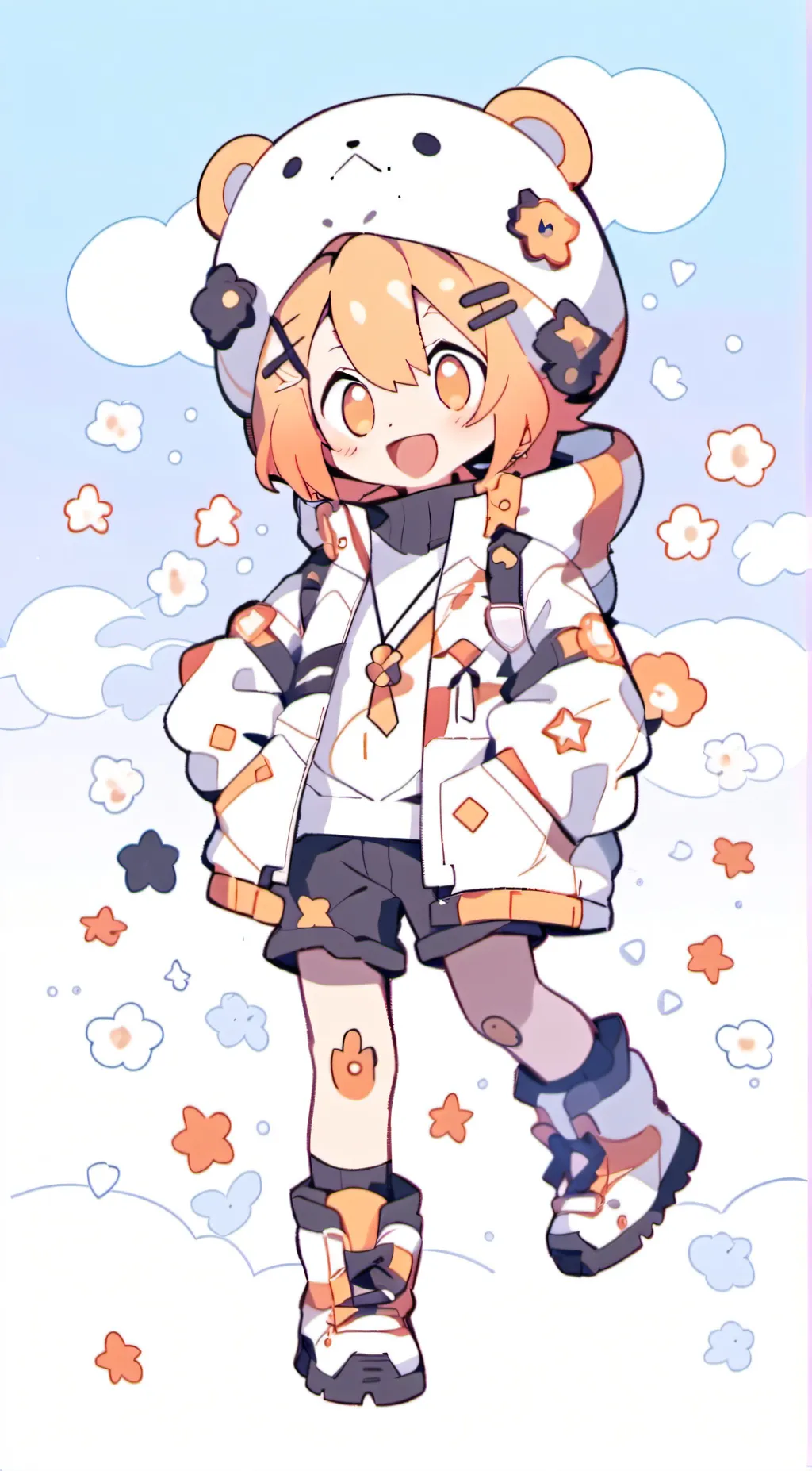 ai character: peg from peg+CAAAT background