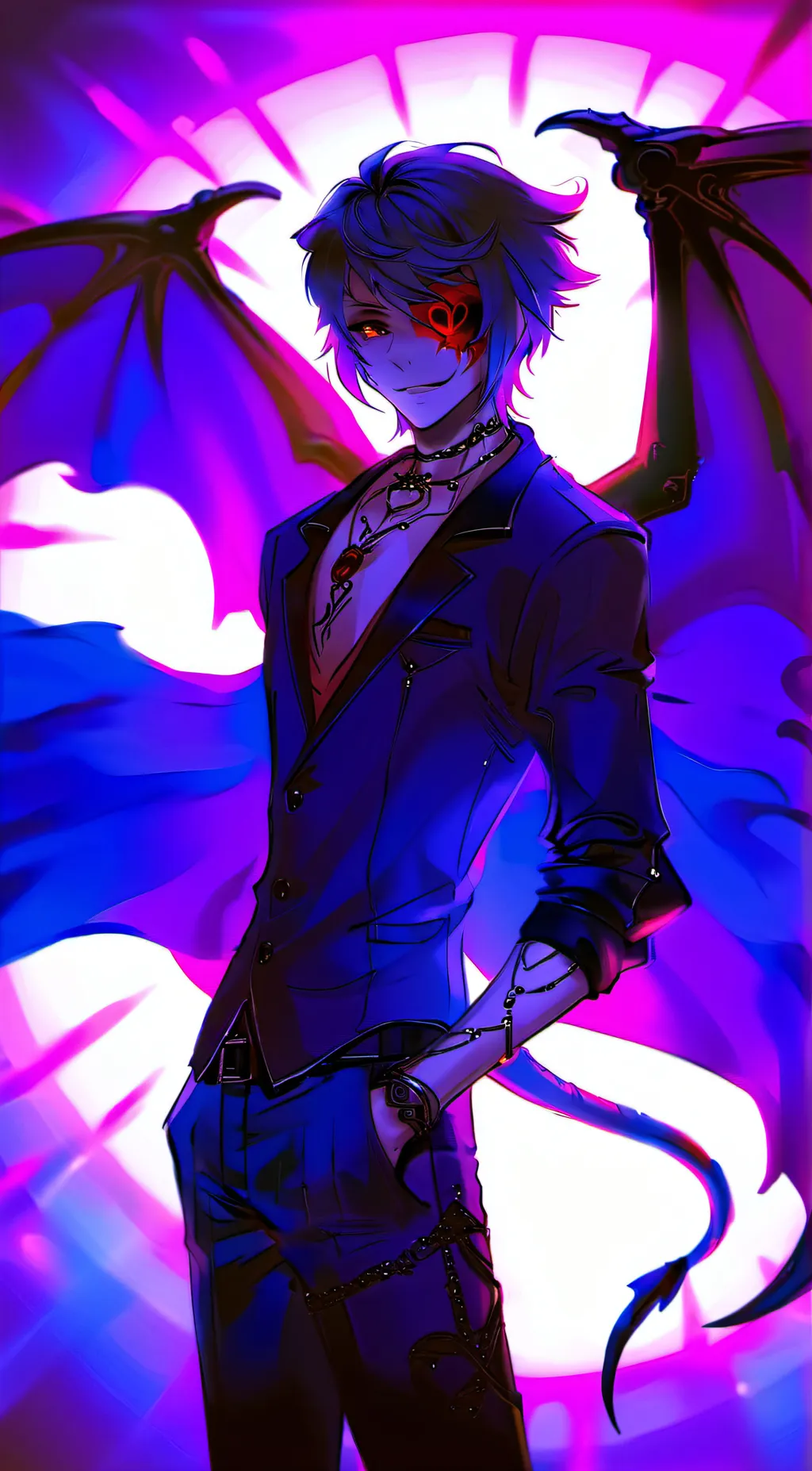 ai character: Guardian choosing  background