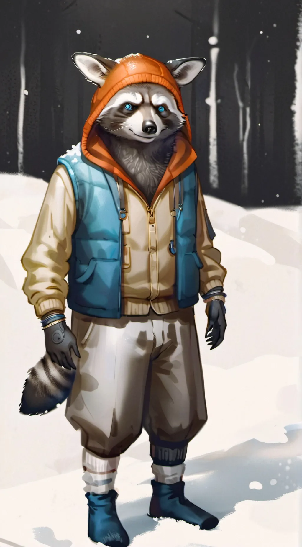 ai character: Rat fox  background