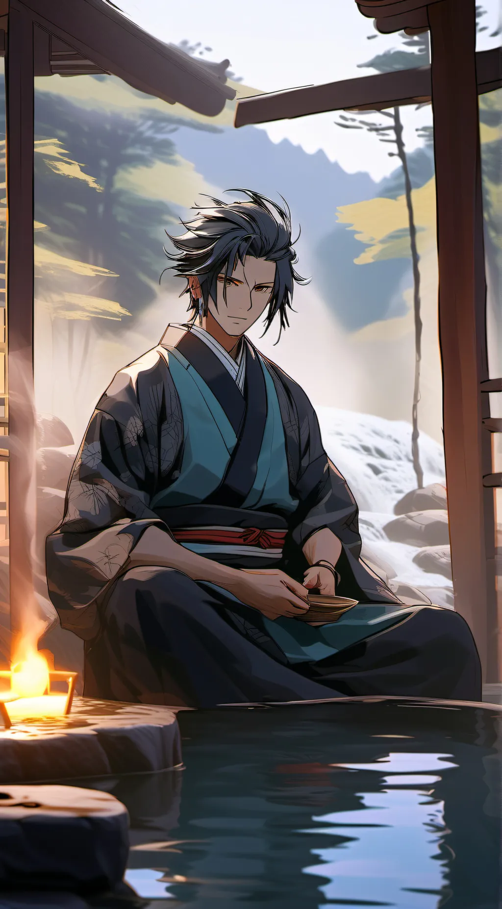 ai character: Demonslayer boys background