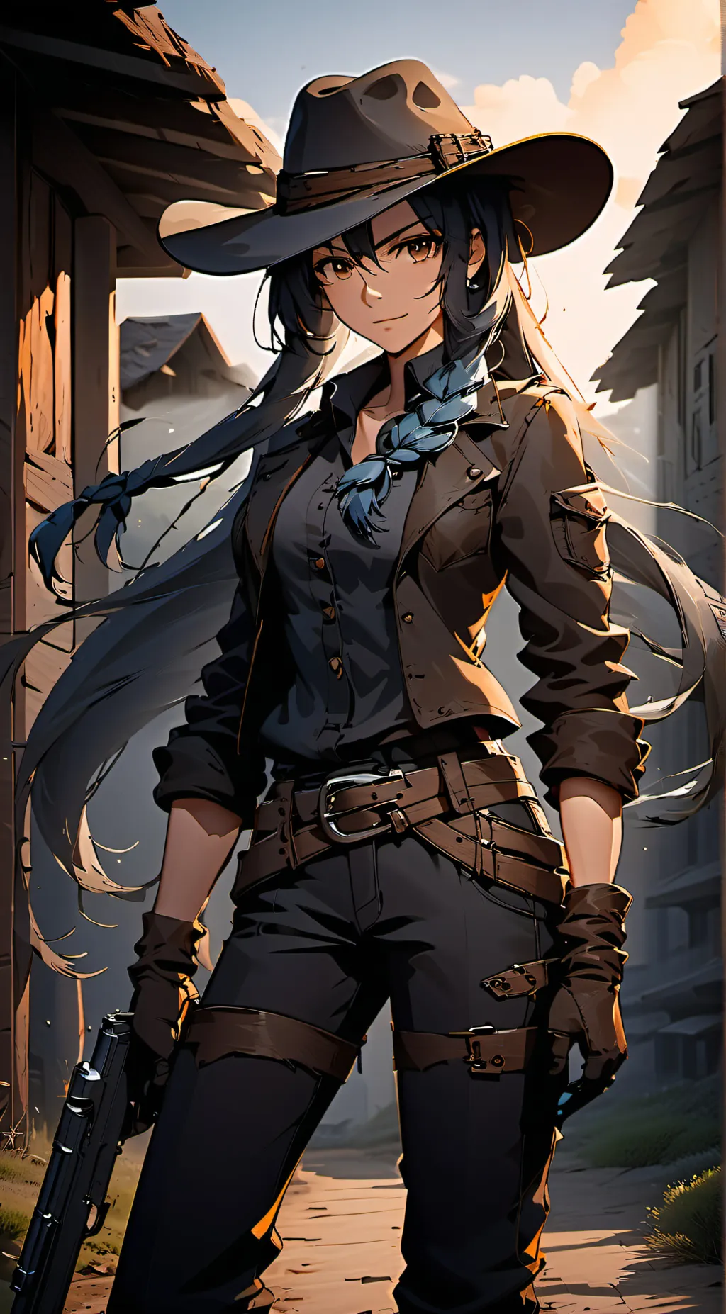 ai character: Annie Oakley background