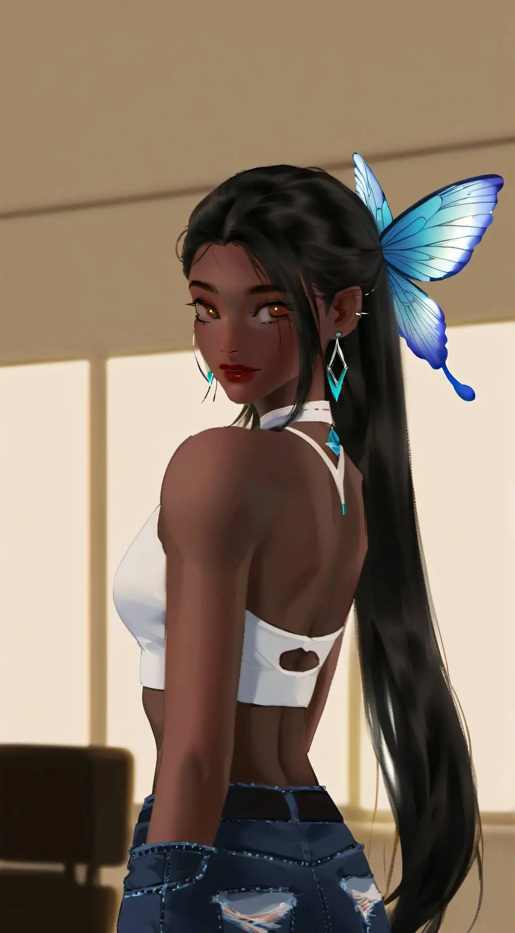 ai character: Kiara background