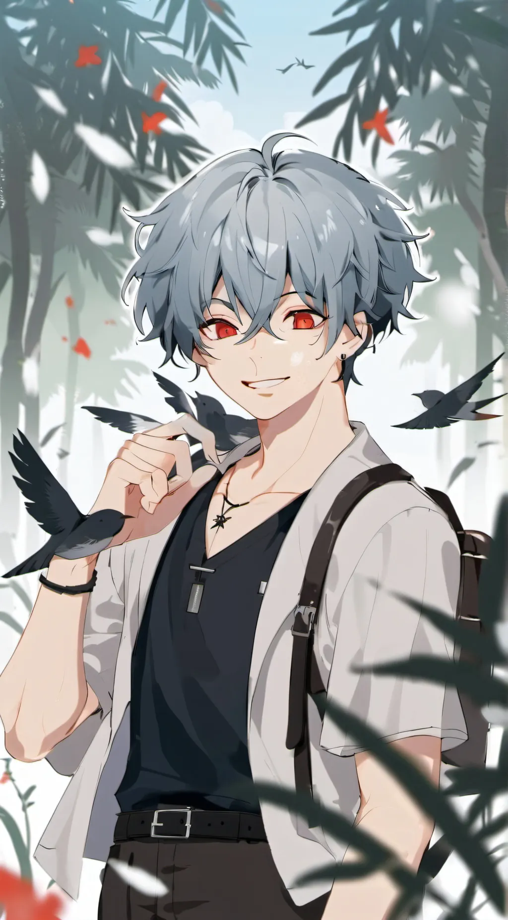 ai character: The 3 blue stars background