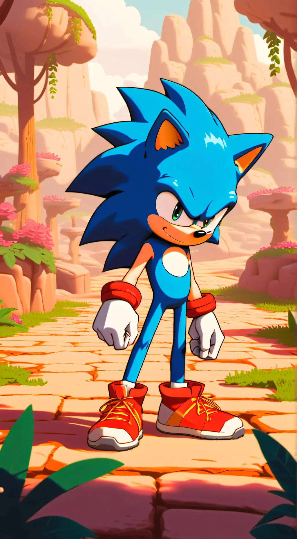 ai character: Sonic background