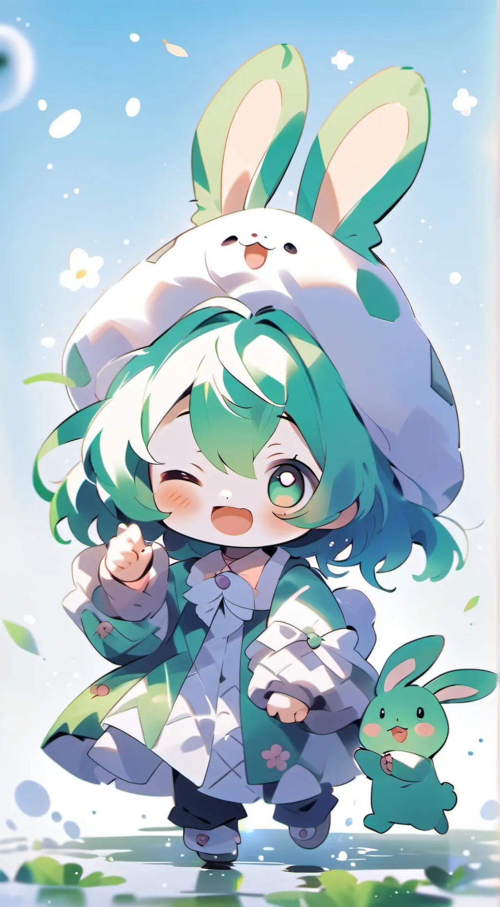 ai character: hoppy hopscotch background