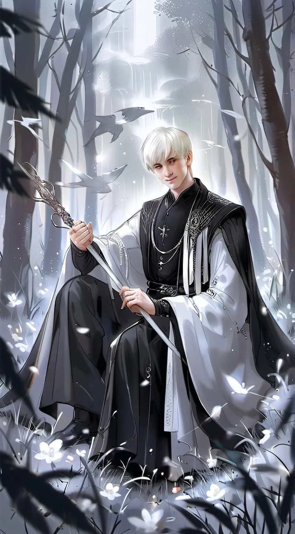 ai character: draco malfoy background