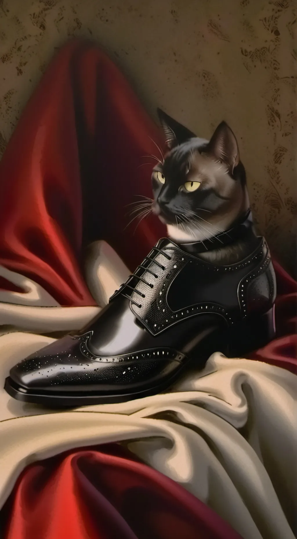 ai character: shoe cat background