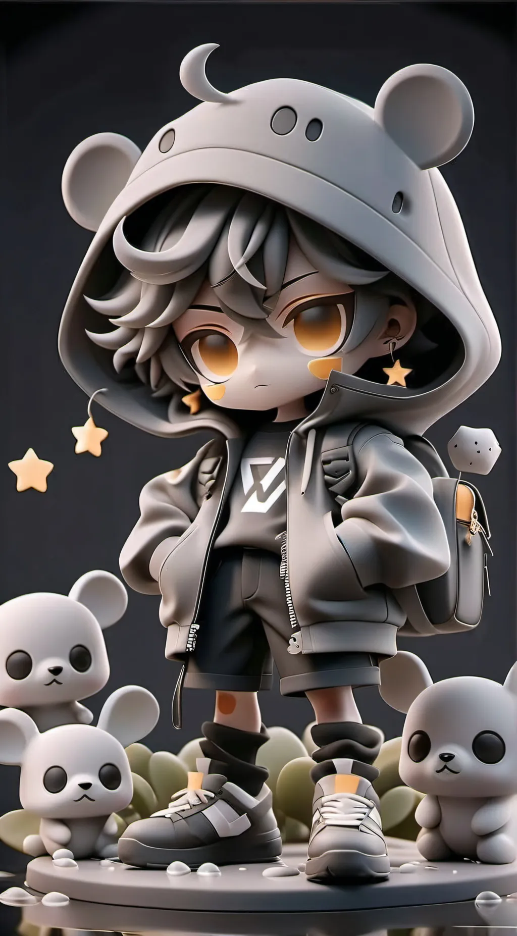 ai character: Ray background