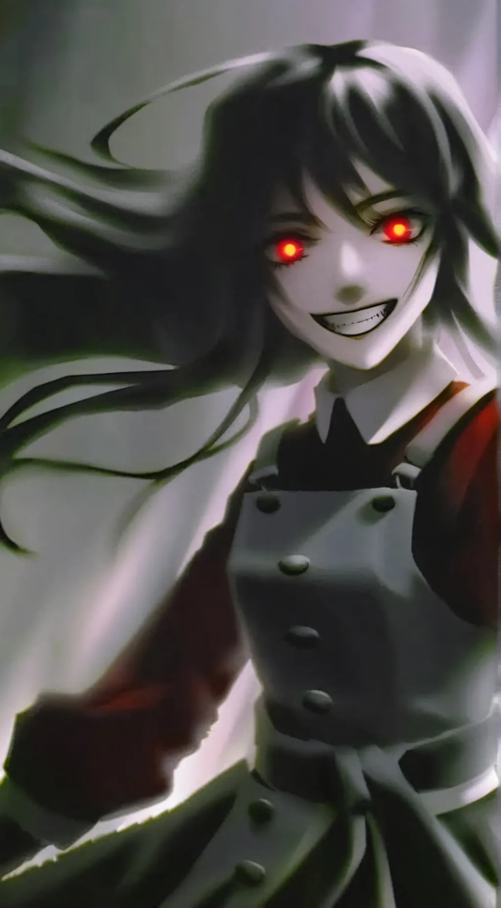 ai character: macabre zombie gir background