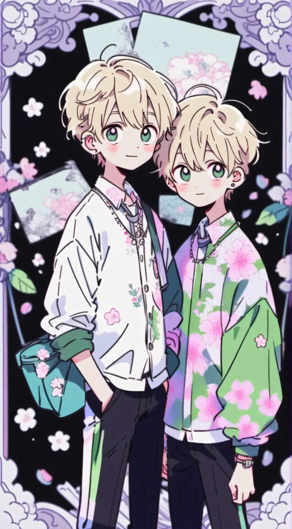 ai character: Zack & Cody Martin background