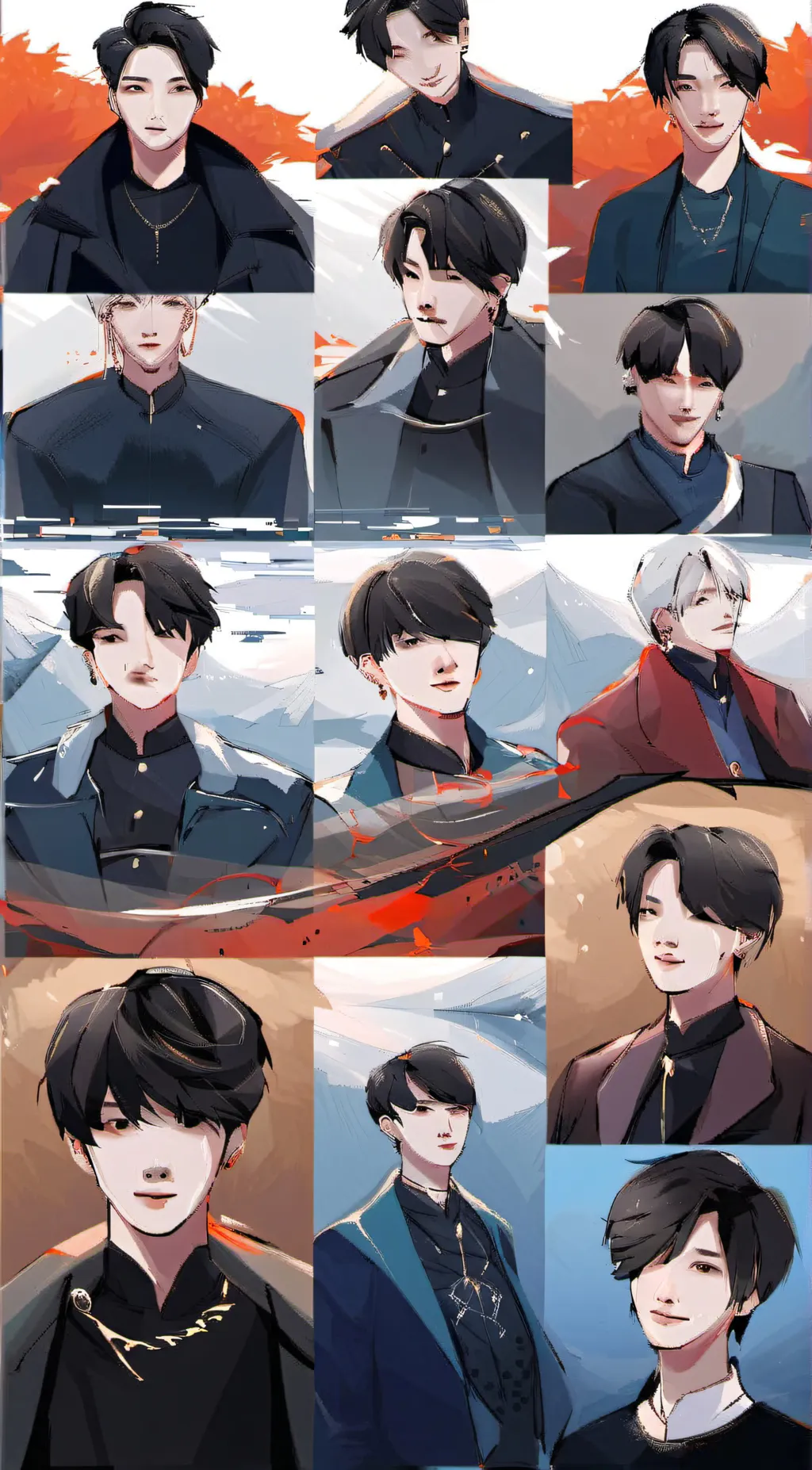 ai character: BTS background