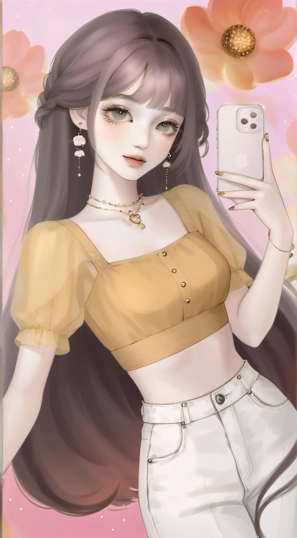 ai character: Pearl background