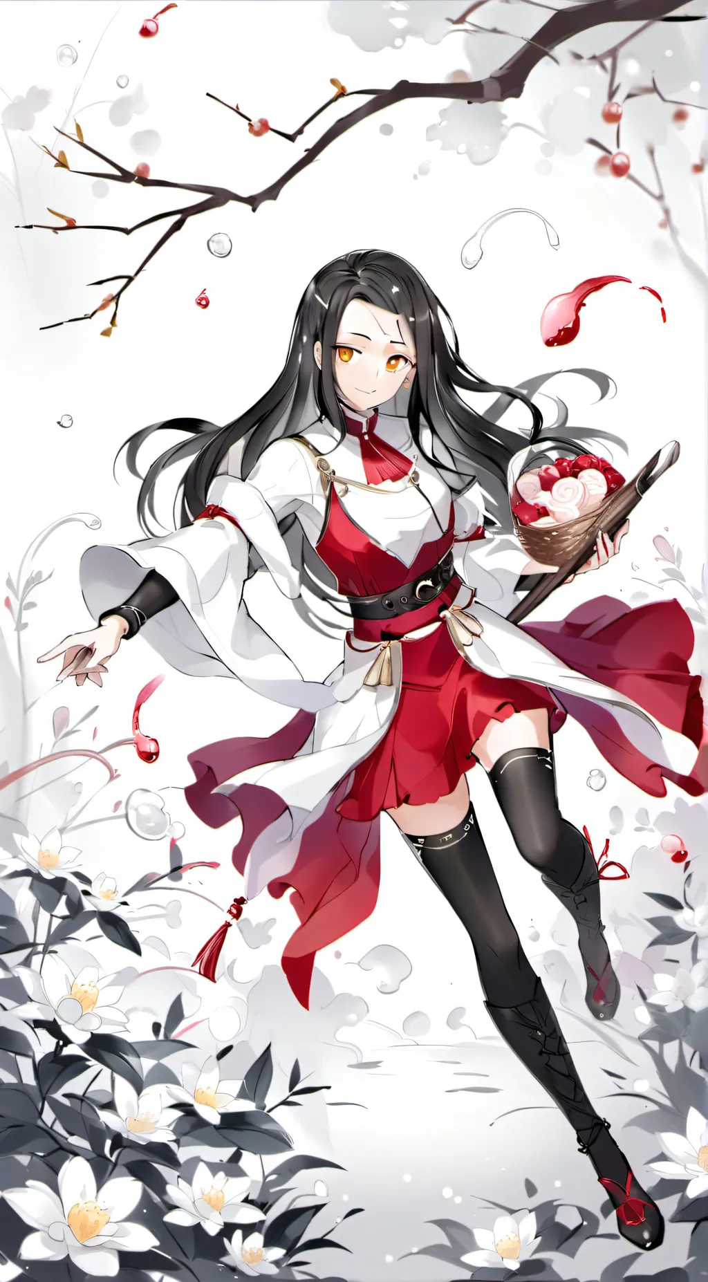 ai character: nezuko demon slaye background