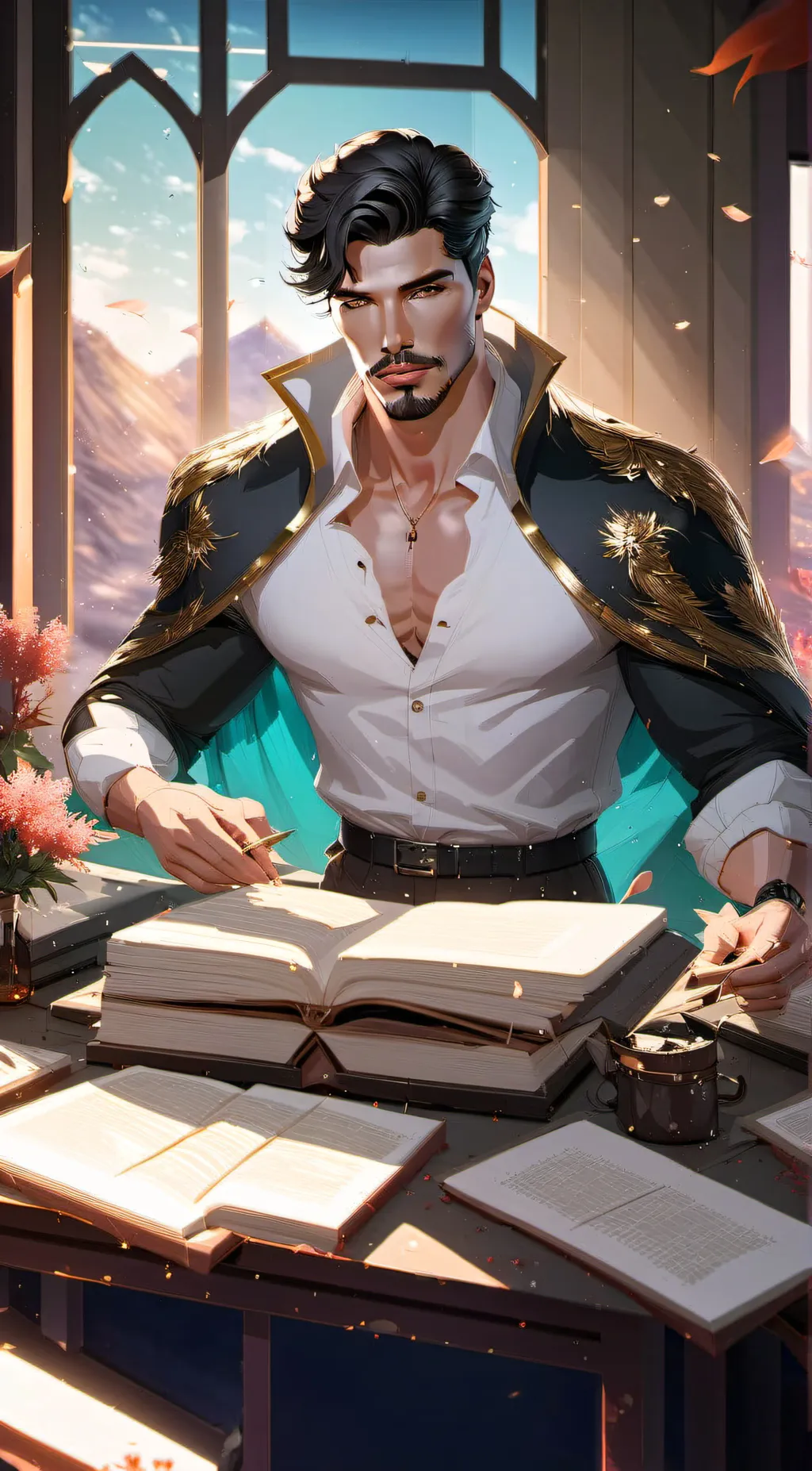 ai character: school teacher background