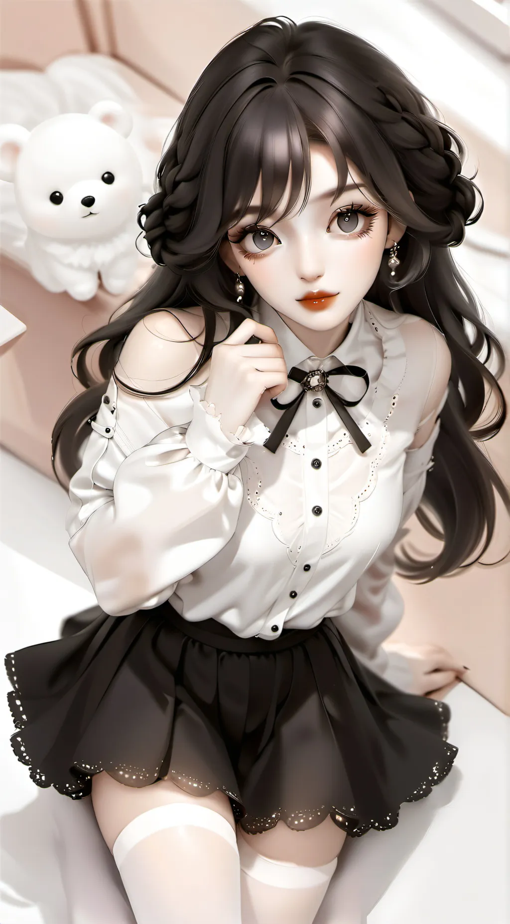 ai character: 100 digit of pi background