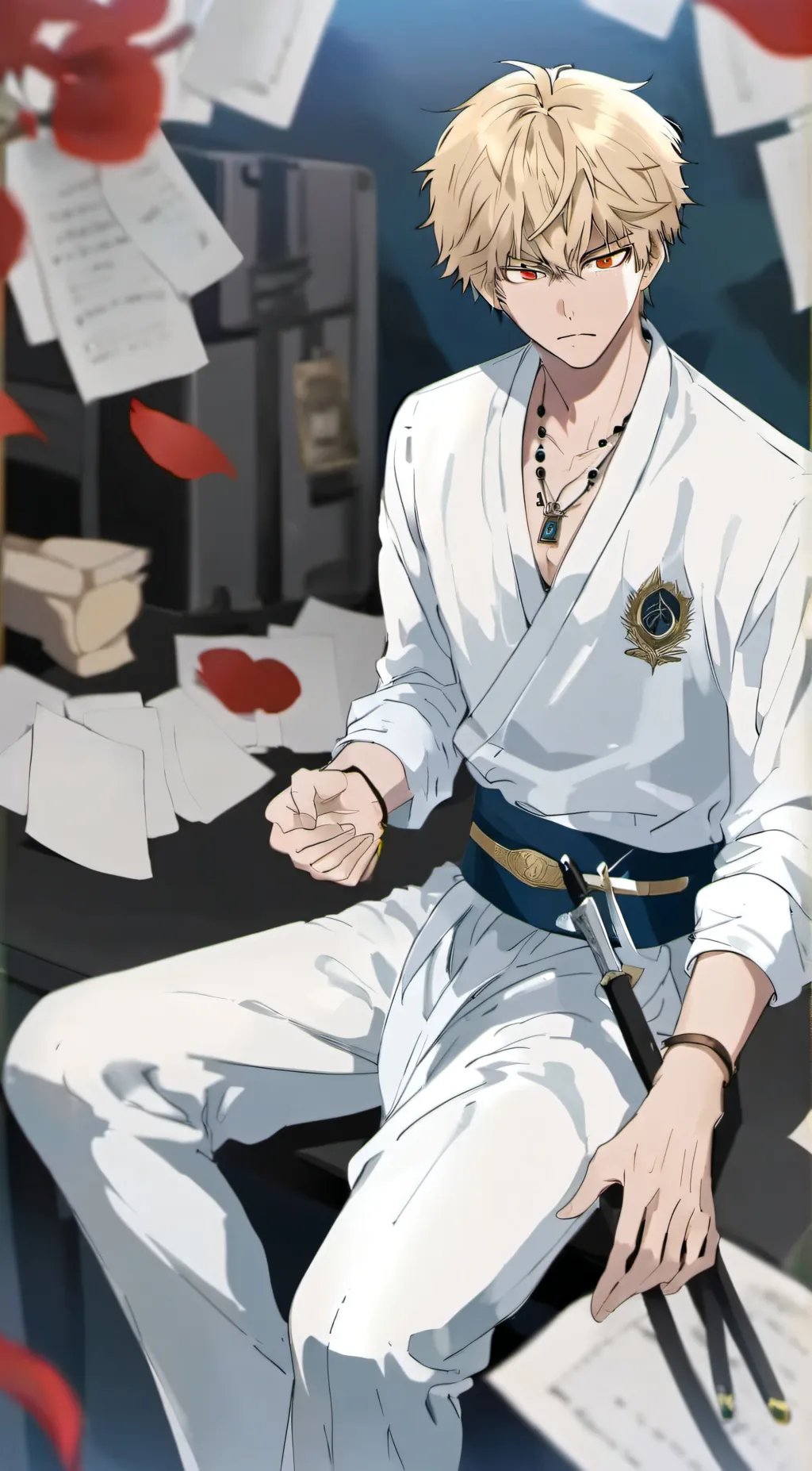 ai character: Bakugo  background