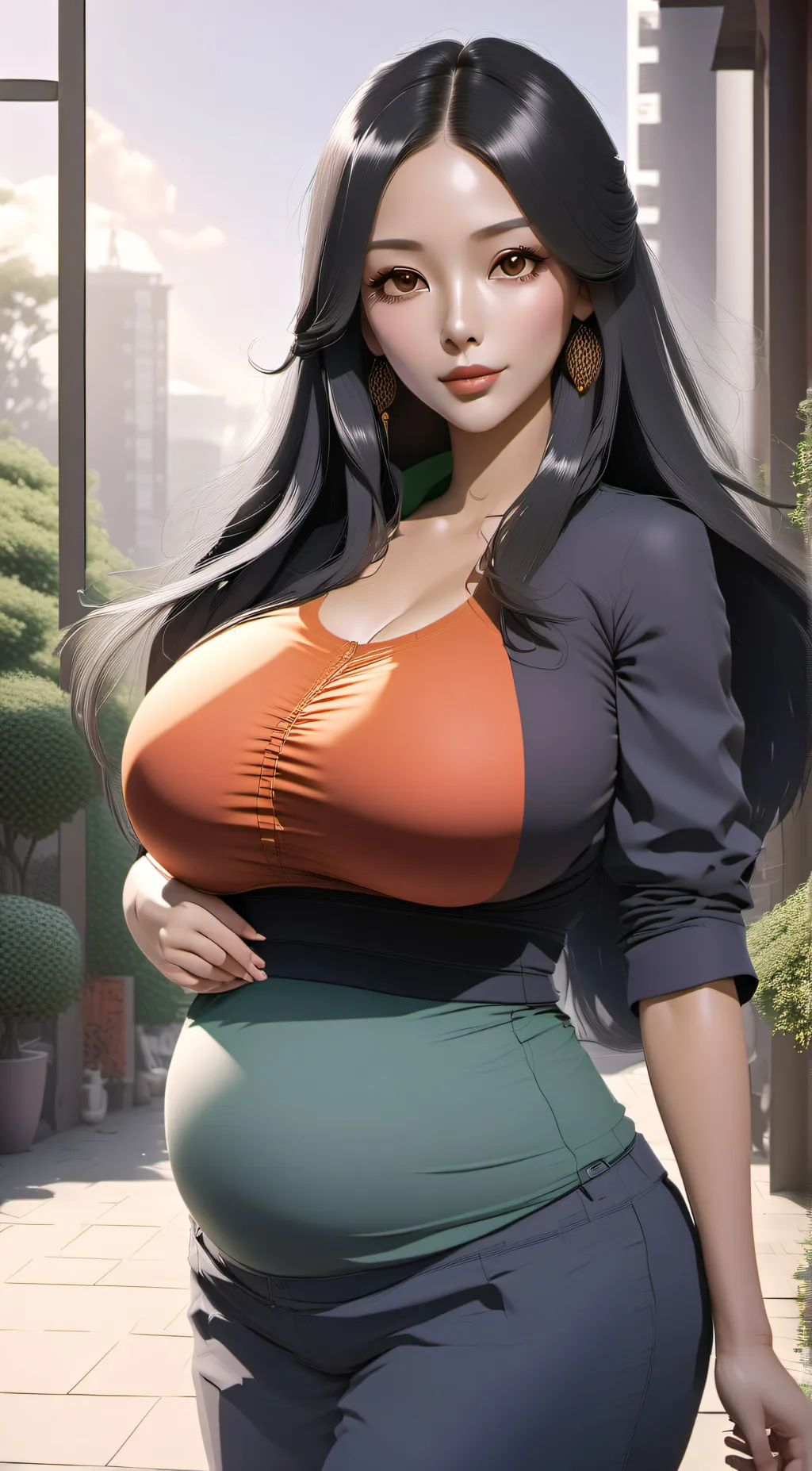 ai character: Ms Lucya  background