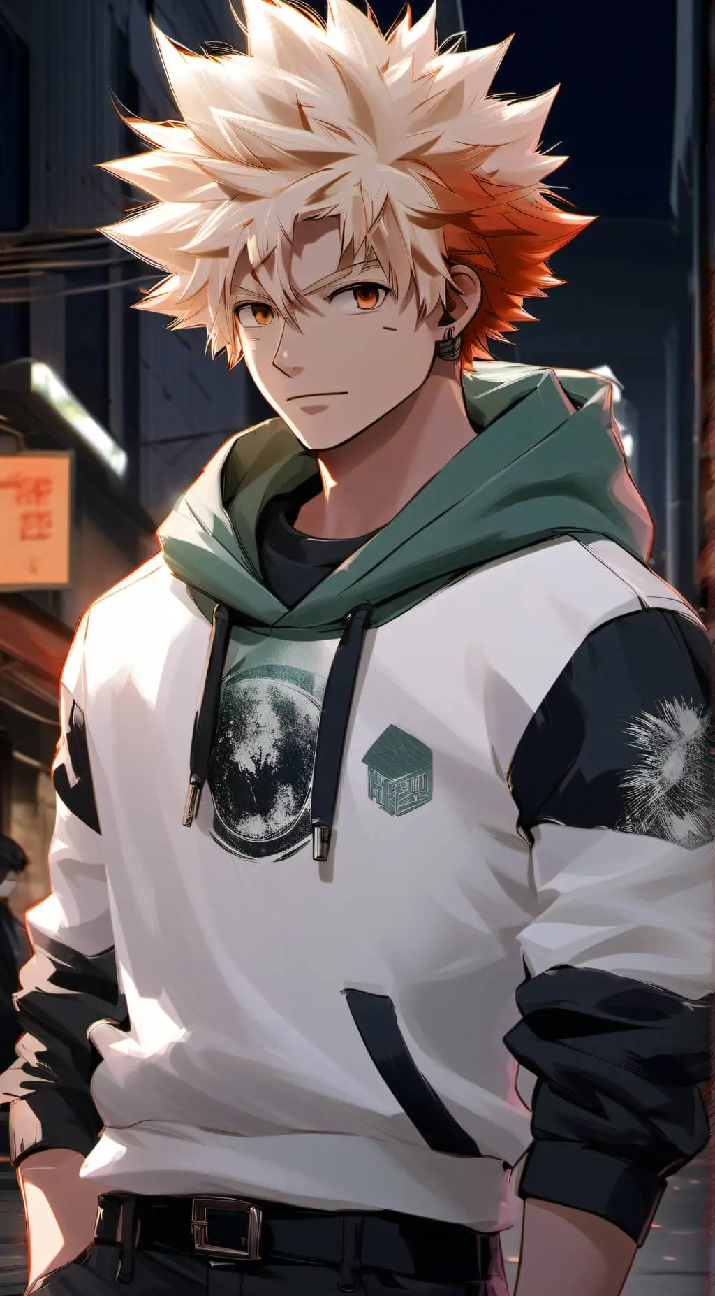 ai character: bakugou  background