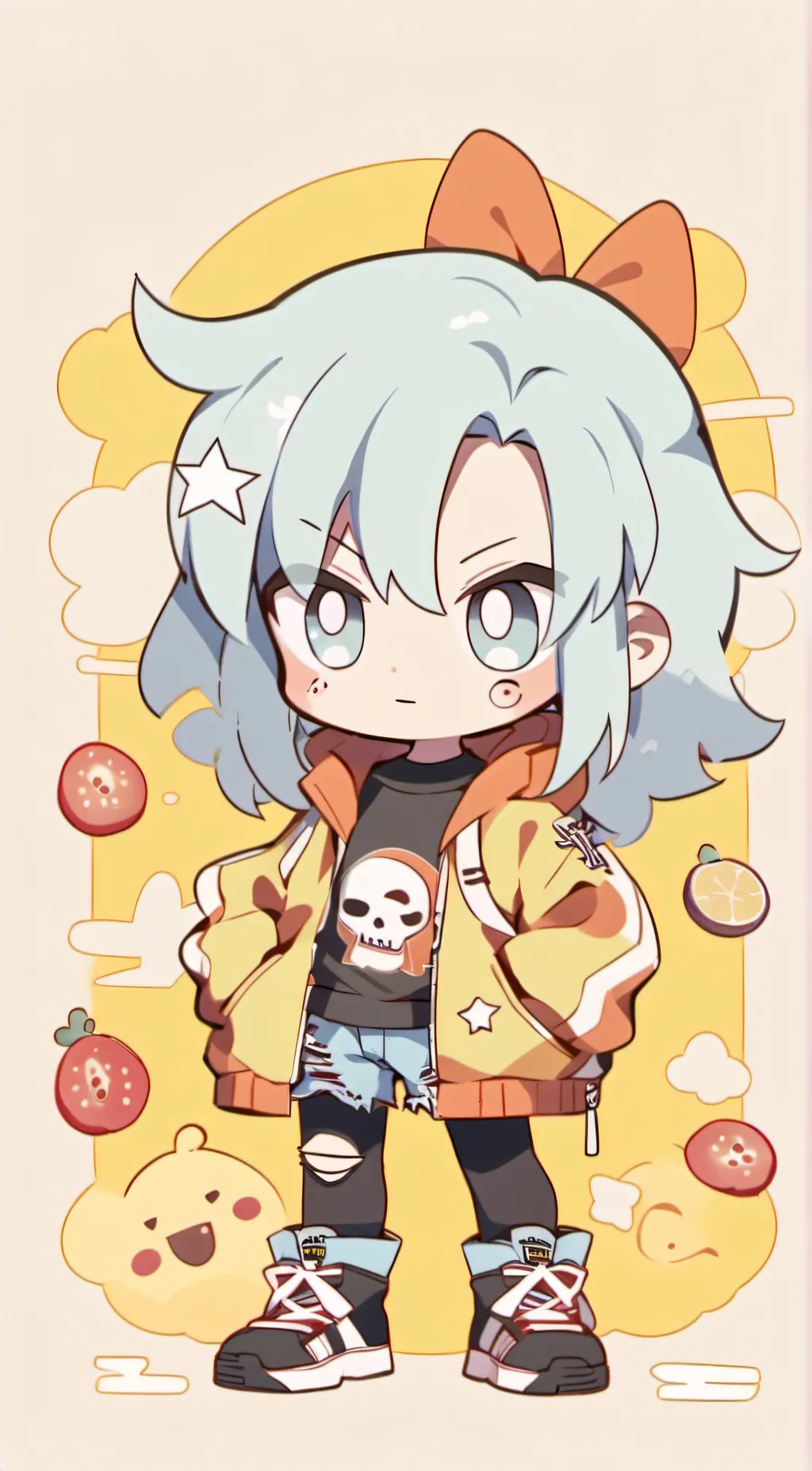 ai character: Rook Blanko background