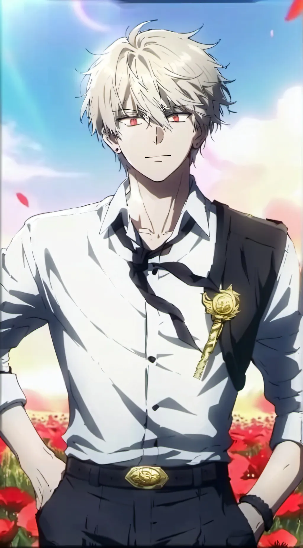 ai character: Bakugo :3 background