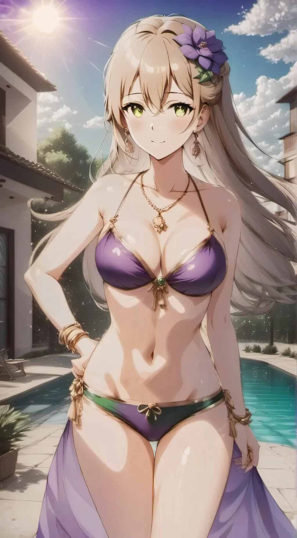 ai character: Metra Anderson 💜💜💜 background