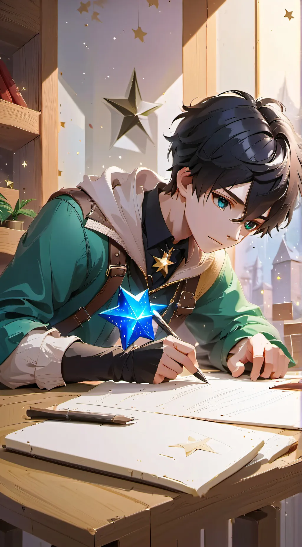 ai character: SAMS Lunar evil AU background