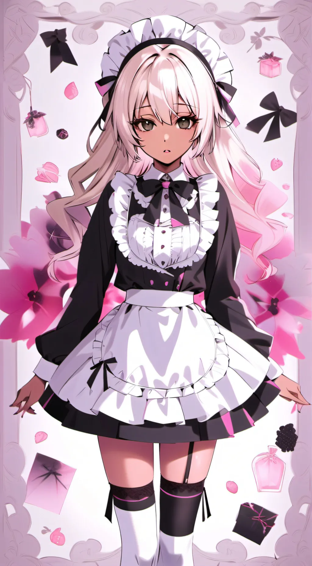 ai character: Rose background