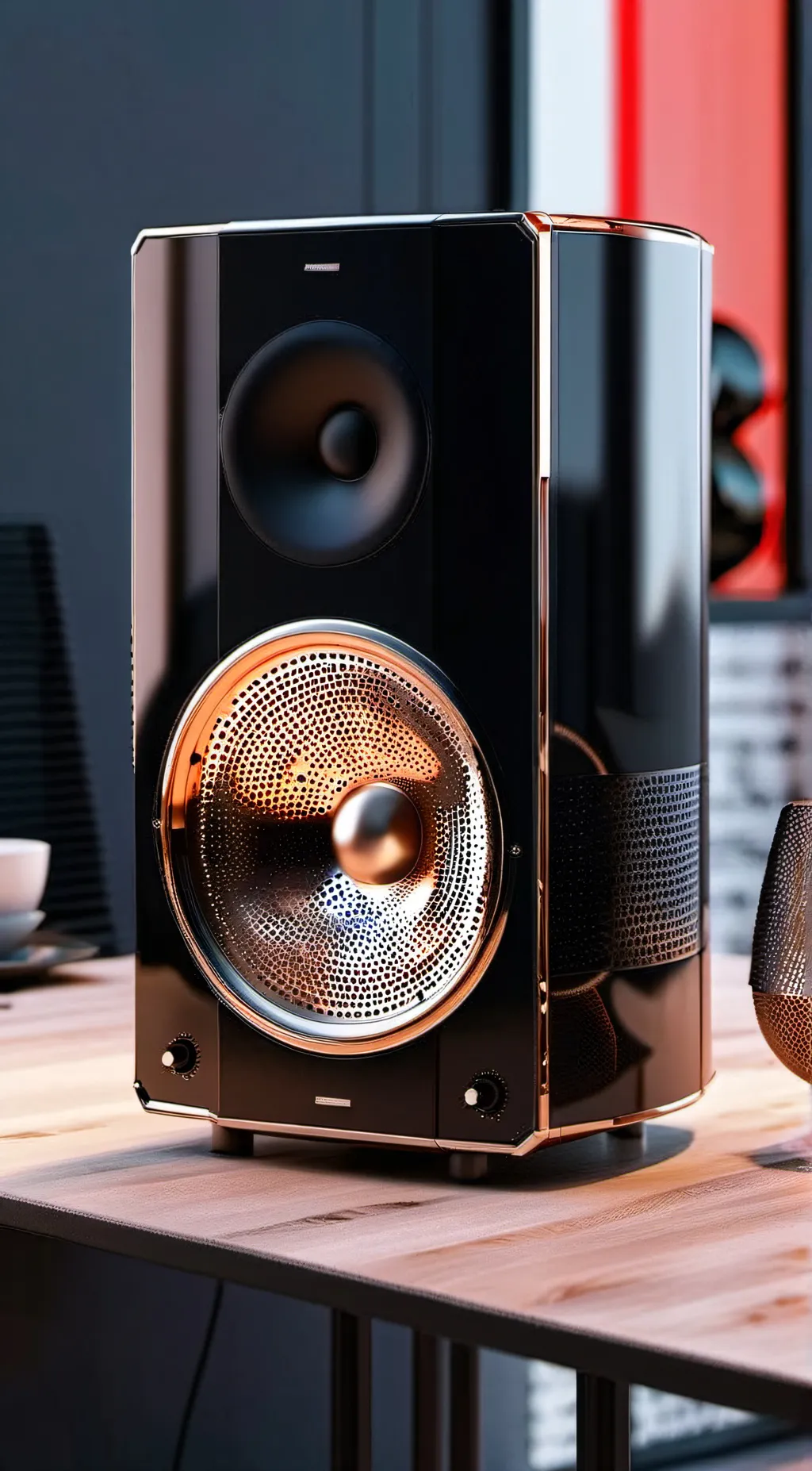 ai character: Titan speakerman background